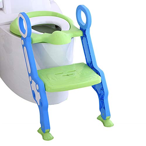 Baby Toilettentrainer und Töpfchen 3 in 1 Kind Toiletten Treppe Sitz Aus DE