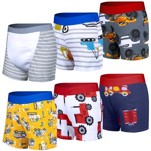 BIG ELEPHANT Töpfchen-Unterwäsche Kinder, 100% Baumwolle, Boxer-Stil